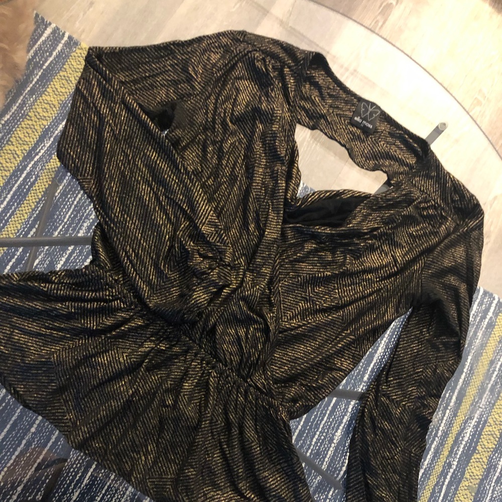 Ella Moss drape-back shimmery top